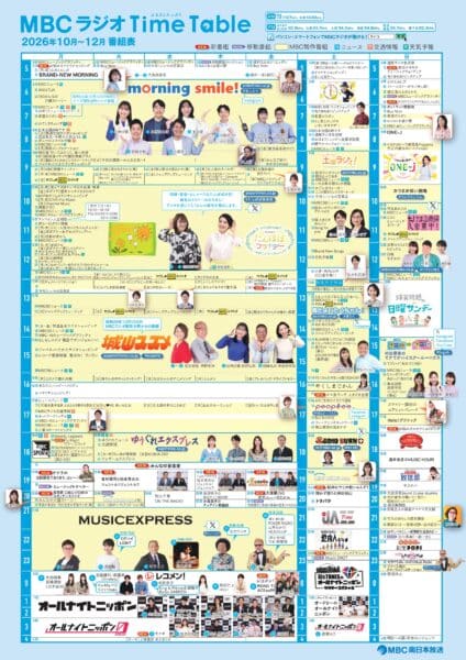 mbcradioタイムテーブル